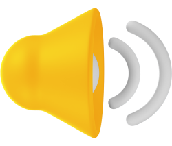 3D icon of a speaker