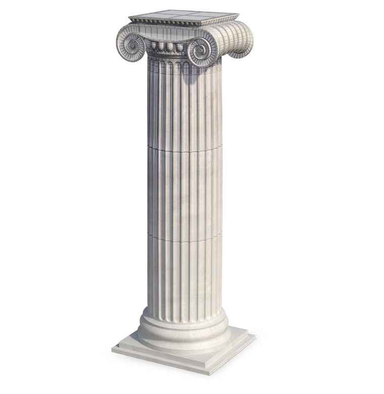 An ancient greek column
