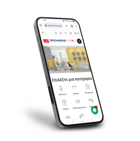 Image of an eshop on a smartphone showcasing the UX of the website